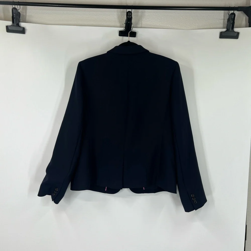 J. Crew Navy Two-Button Long Sleeve Blazer